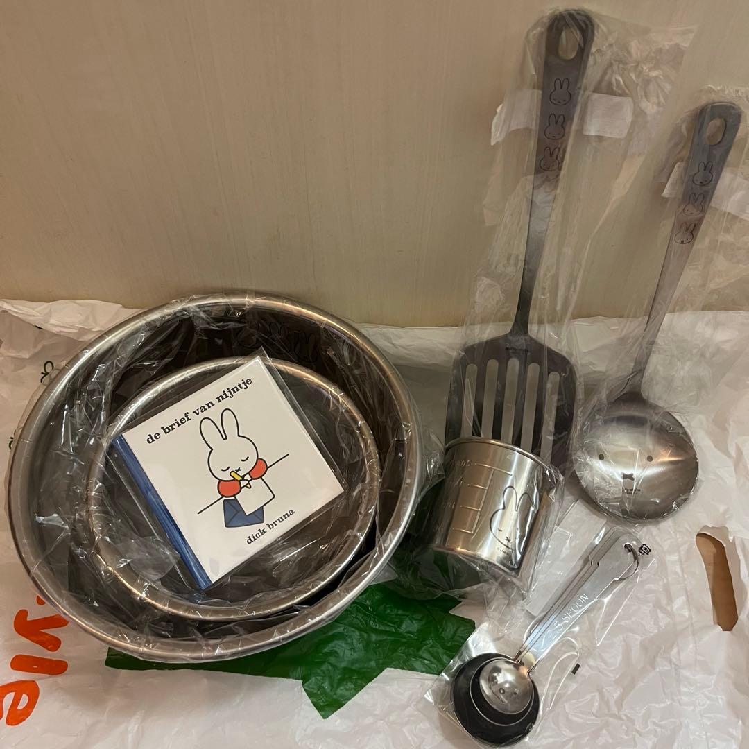 新品未使用　ミッフィースタイル　ステンレスキッチングッズ　6種類セット