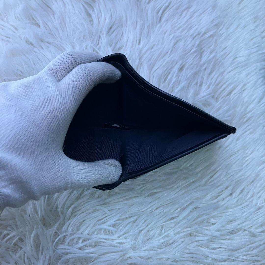 【現行品　極美品】GUCCI グッチ　シマ　ドリアン　二つ折り　財布　ブラック