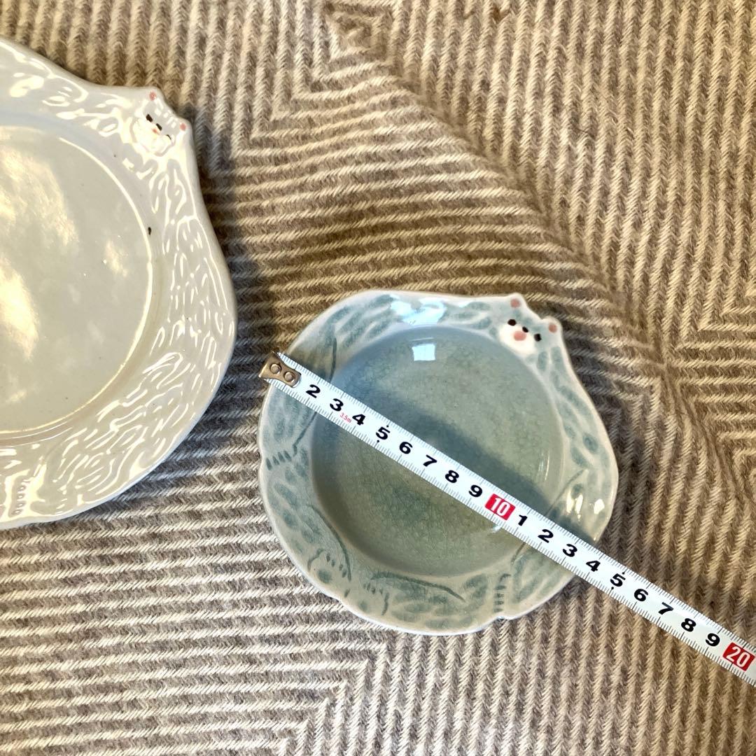 加藤美紀子　器　プレート　ボウル　くま