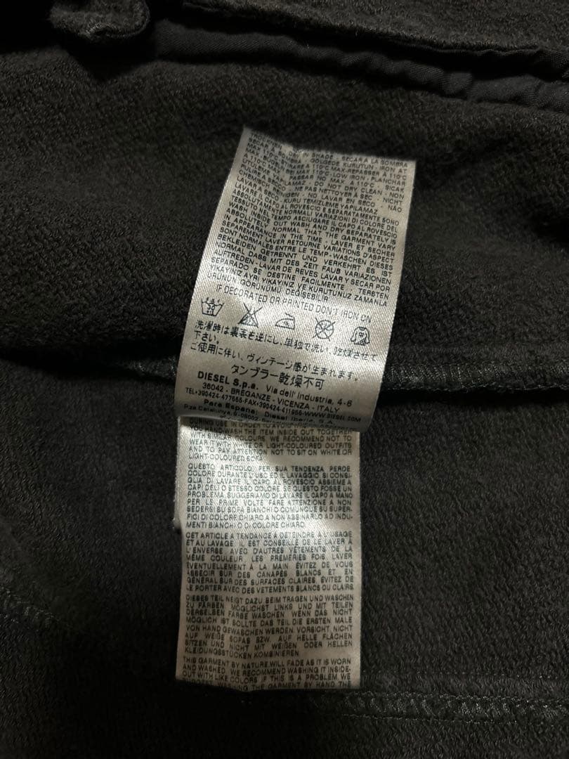 DIESEL ブラック ダブルライダースジャケット