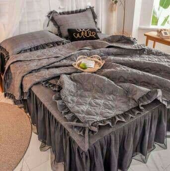 ^夏 布団 セミ 4点セット ベッドスカート枕カバー 柔らかい 肌さわり6