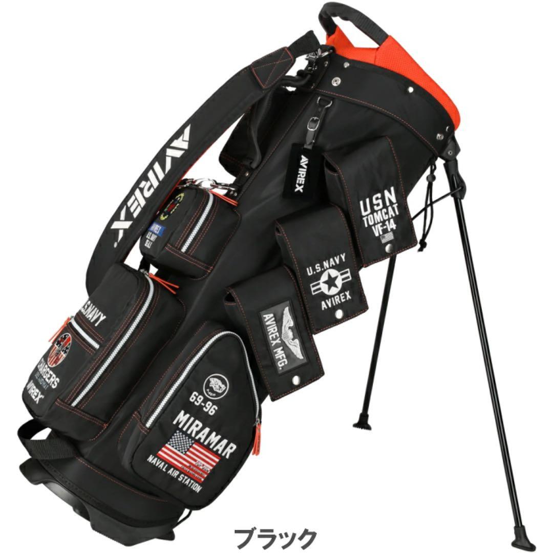 【新品】アビレックス ゴルフ AVG5S-AC27 キャディバッグ ブラック