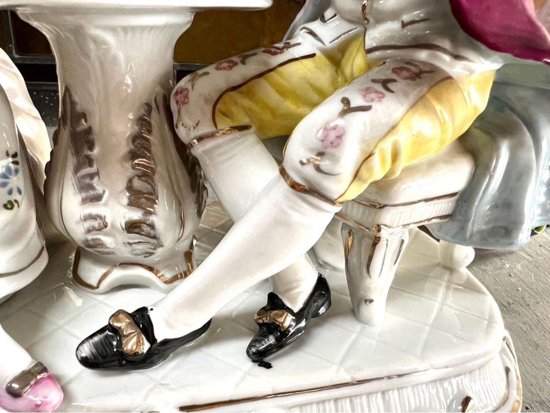 陶器 置物 貴婦人 男爵 貴族 フィギュリン インテリア アンティーク