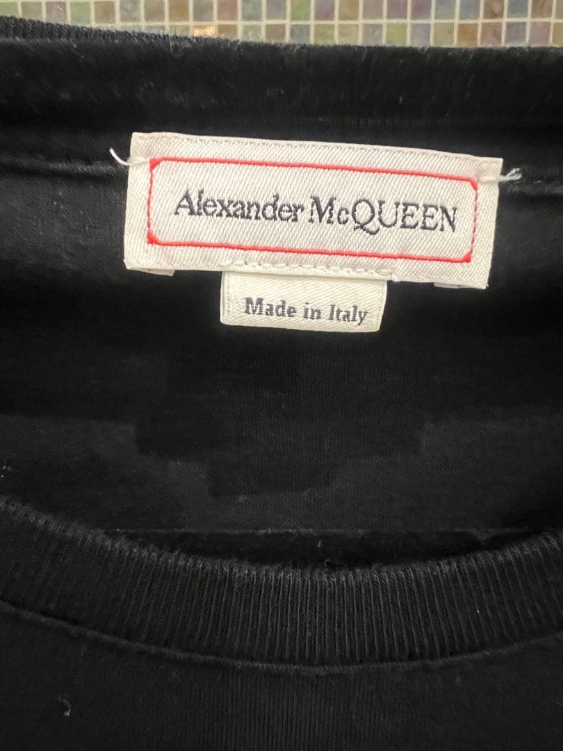 Alexander McQueen アレクサンダーマックイーンメンズTシャツ黒