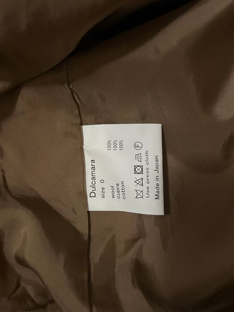 Dulcamara メルトンダッフルロングコート0 テラコッタ