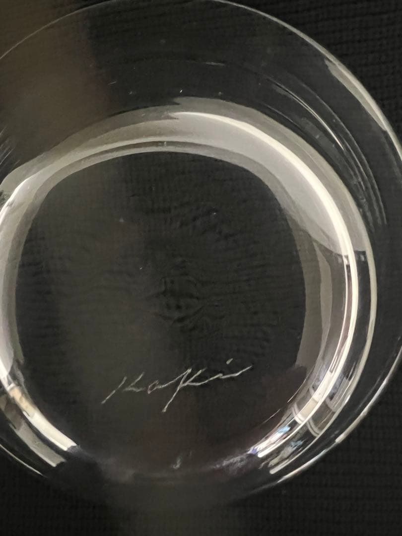 蠣崎マコト　さん ハゾリ鉢　2点　ガラス