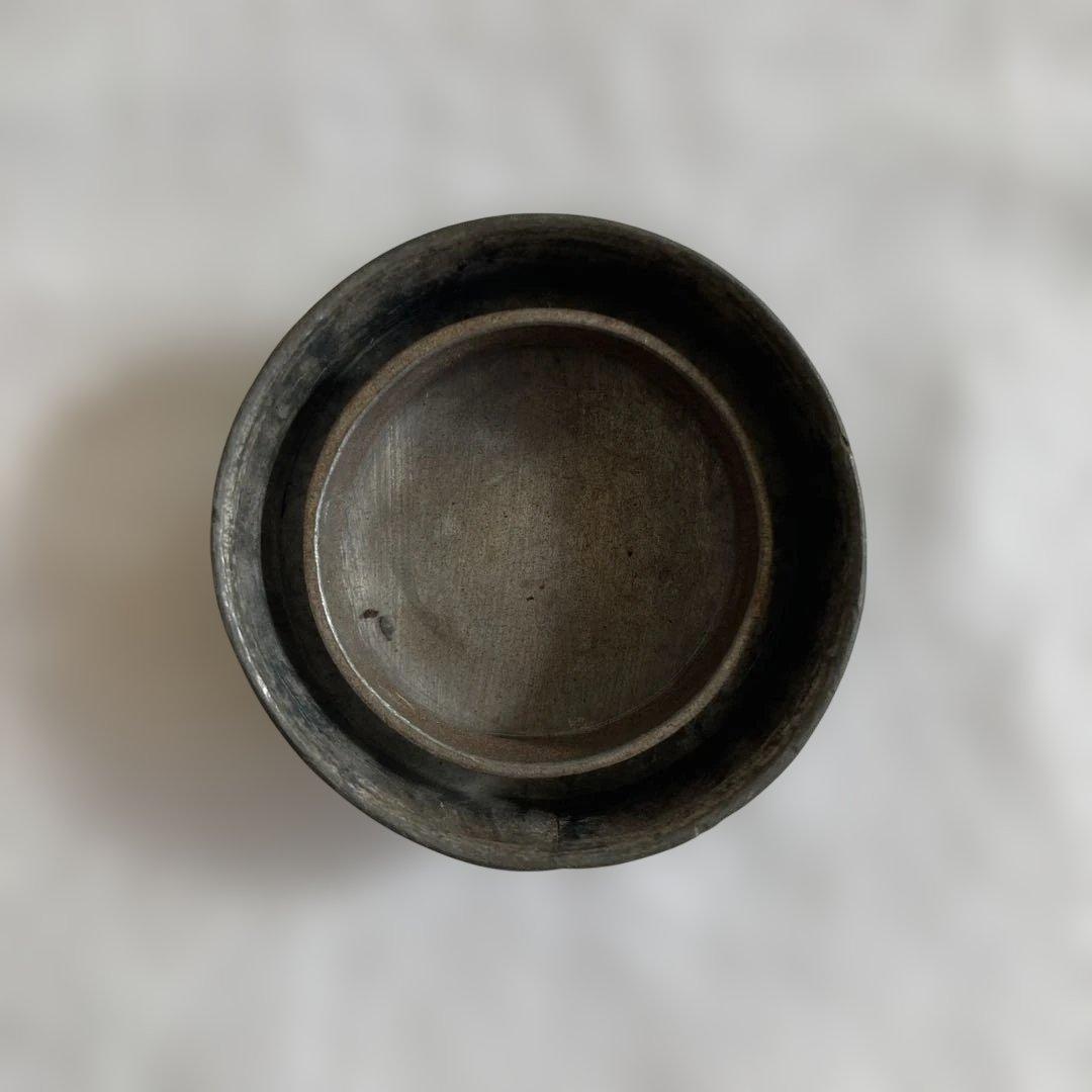 お茶道具 茶入れ 茶壷 光大正金玉市天順制 古錫 中国美術