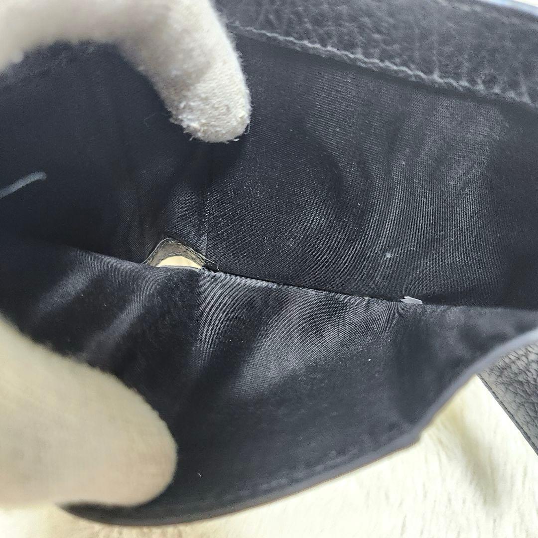 ✨極美品　正規品✨マルジェラ　三つ折り　カレンダー　4ステッチ　ブラック　レザー