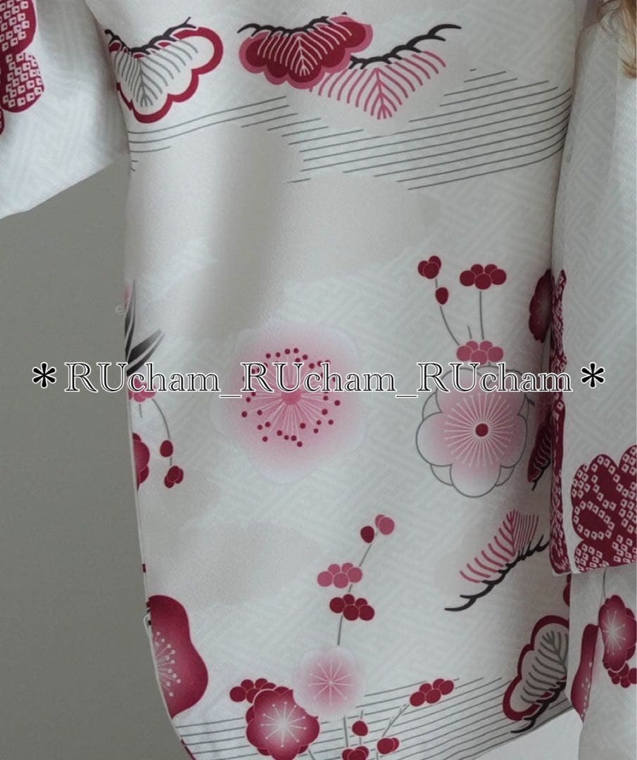 新品【白百合色に絞り柄×元禄梅模様】utatane 七五三 3歳 女の子