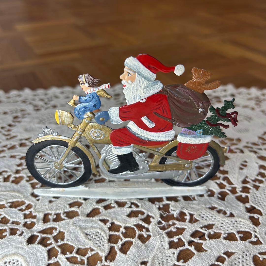 ドイツ　ウィルヘルム　シュヴァイツァー サンタクロース　サンタ　置物　錫