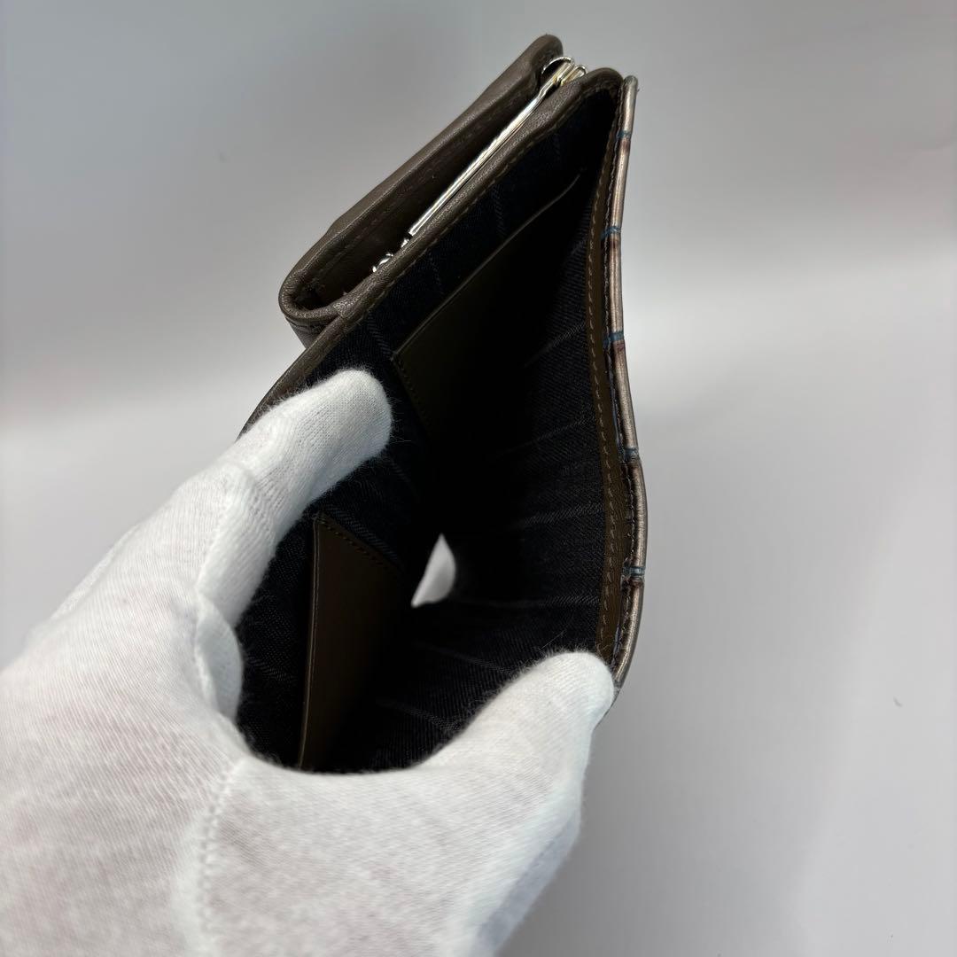 希少品　vivienne westwood 二つ折り財布　シルバー　クロコ　財布