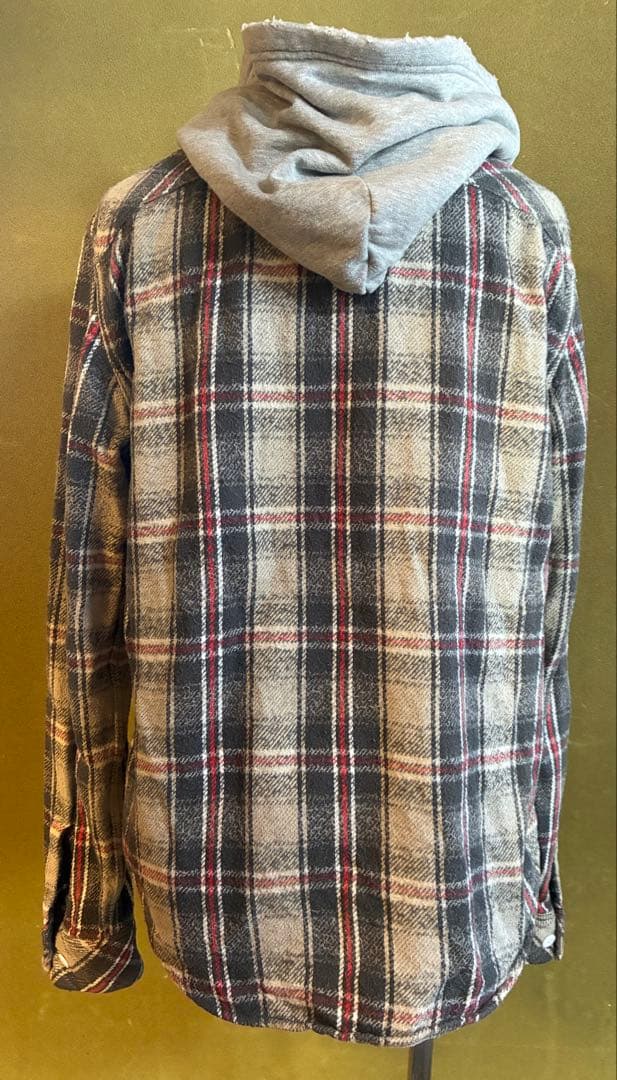 ナンバーナイン宮下貴裕 THS期フード付きネルシャツ　サイズ4