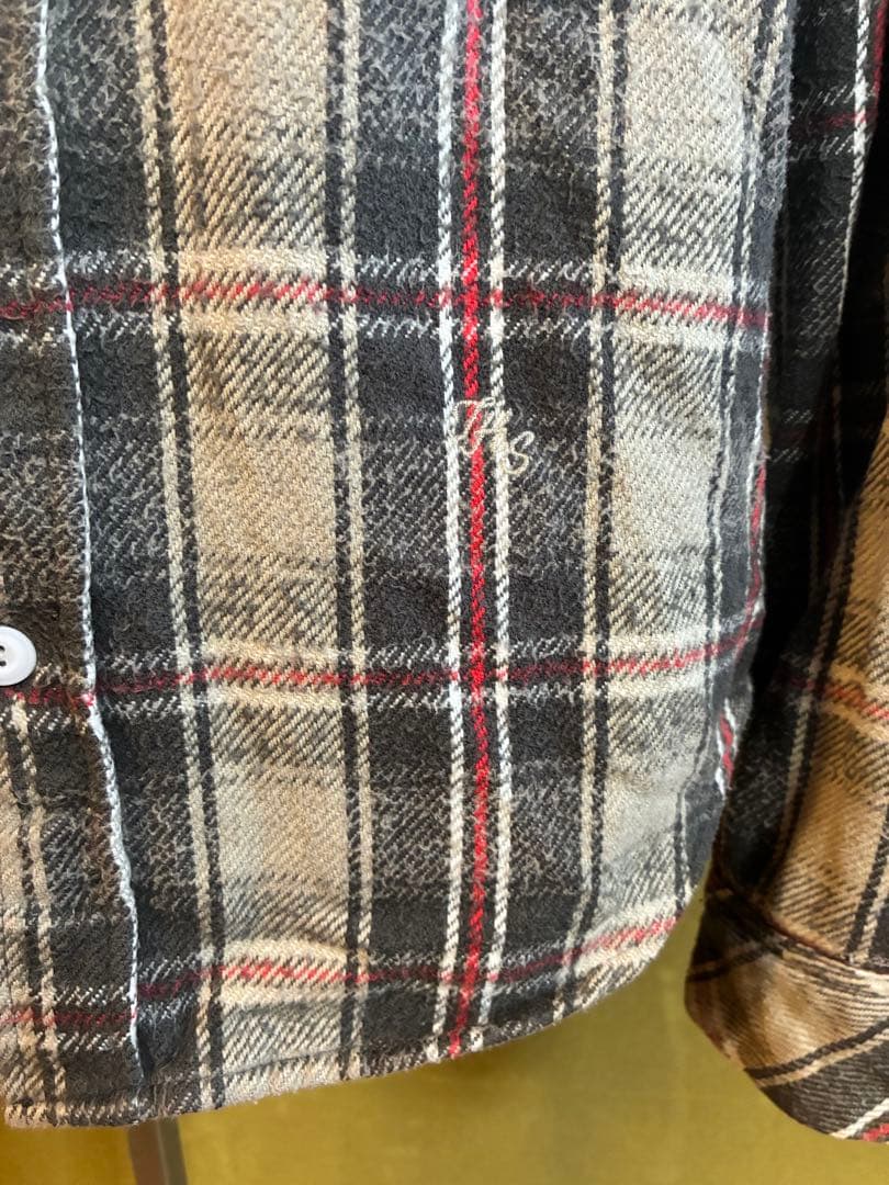 ナンバーナイン宮下貴裕 THS期フード付きネルシャツ　サイズ4