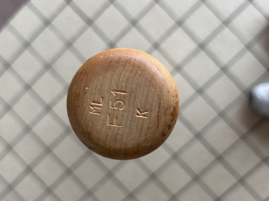 【折れなし】ファイターズ　小田智之　実使用　支給品　バット　NPBマーク