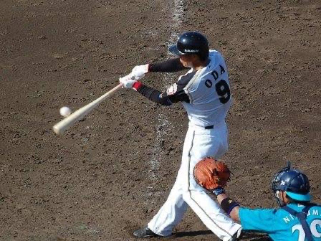 【折れなし】ファイターズ　小田智之　実使用　支給品　バット　NPBマーク