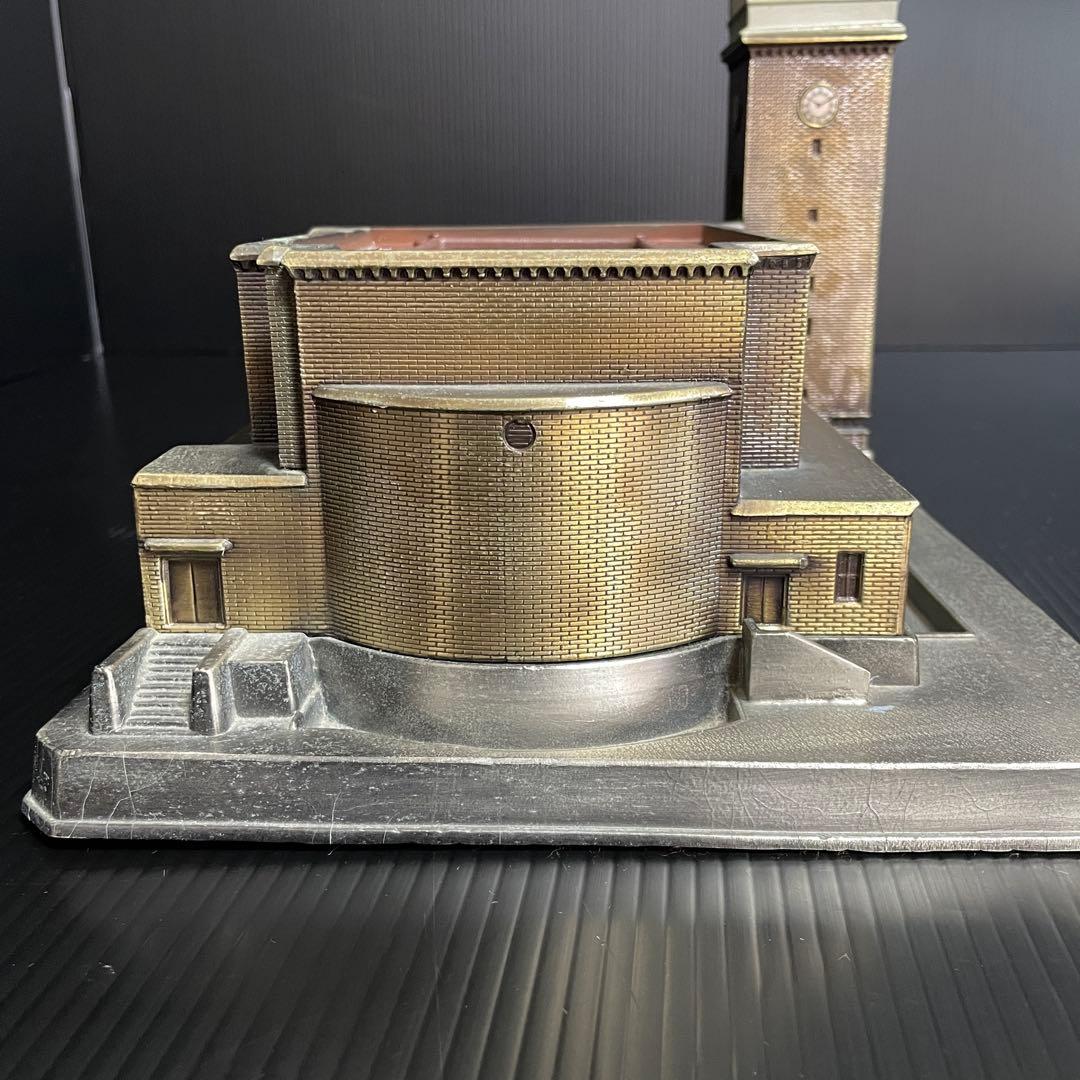 【希少】早稲田大学 大隈記念講堂 鋳物 タバコケース ライター アンティーク