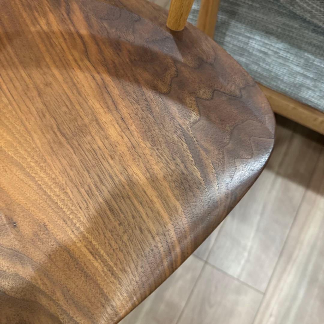 木製アームチェア ブラウン　柏木工　高山ウッドワークス　wood works