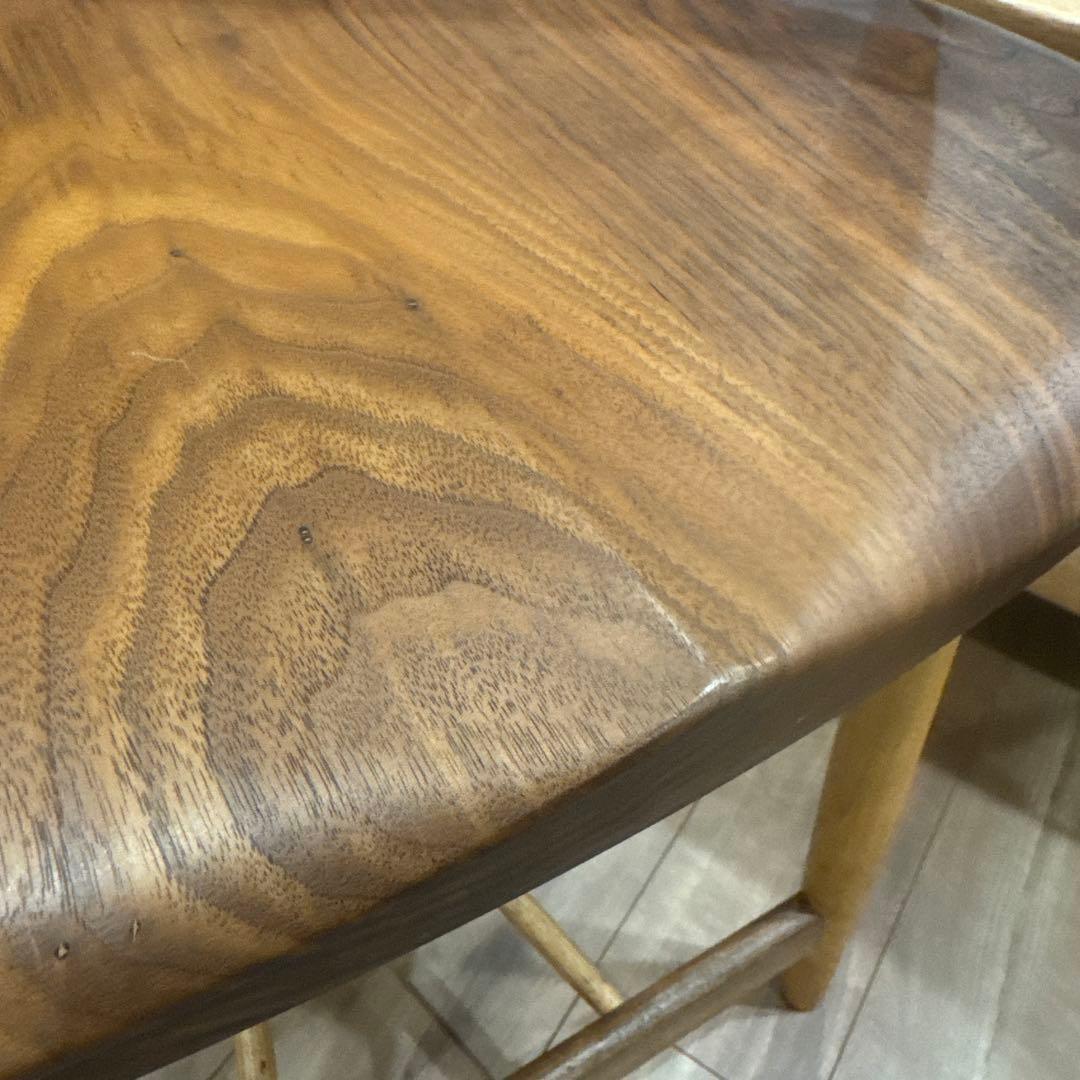 木製アームチェア ブラウン　柏木工　高山ウッドワークス　wood works