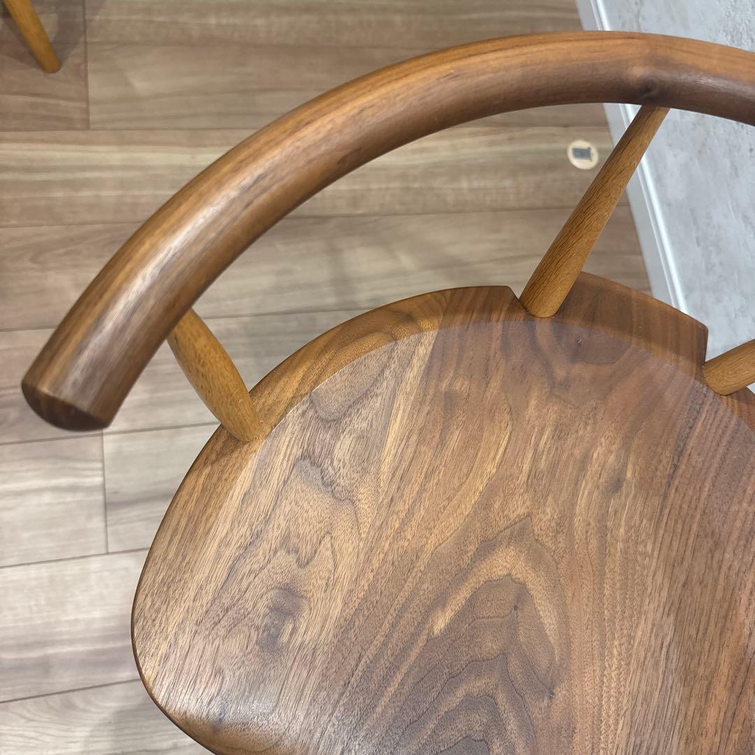 木製アームチェア ブラウン　柏木工　高山ウッドワークス　wood works