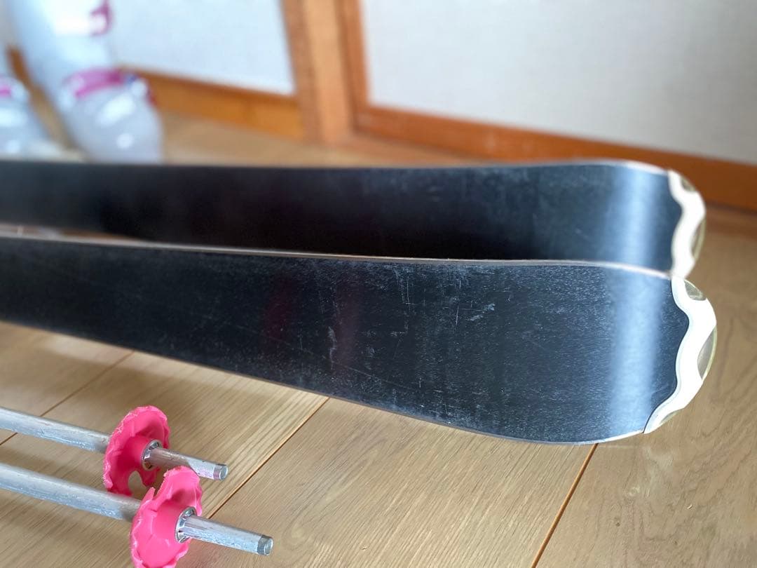 ス*）様 HEAD JOY 127cmジュニア スキー 4点セット ブーツサイズ