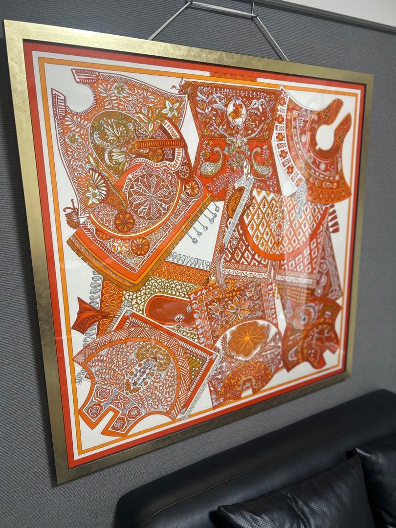 HERMESスカーフ観賞用 壁掛け