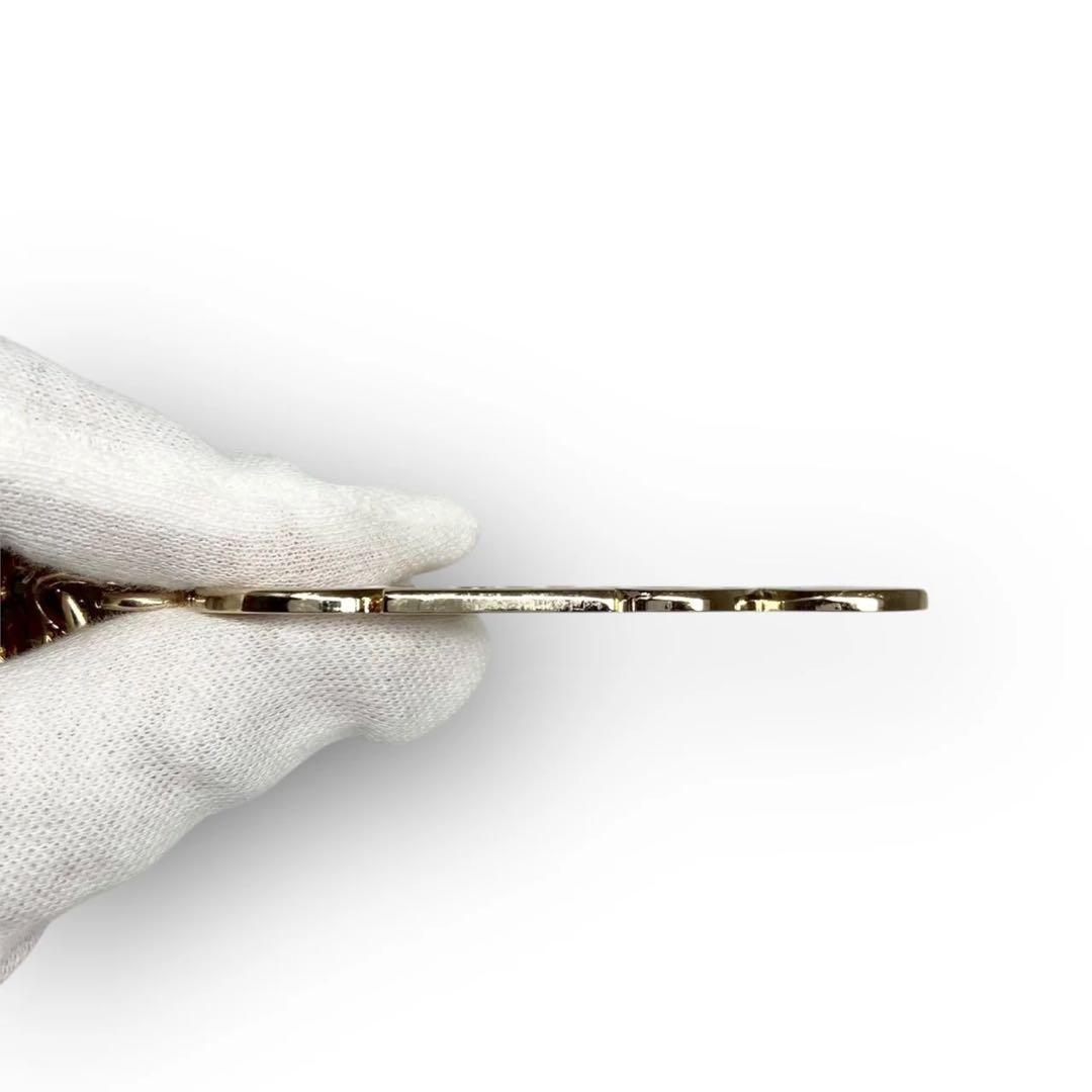 【美品】Chloe クロエ キーリング ロゴ ゴールド キーホルダー ゴージャス