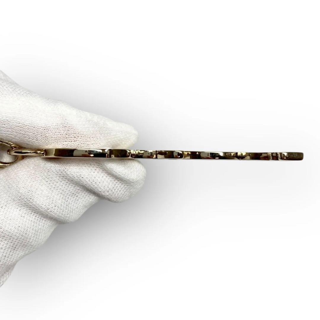 【美品】Chloe クロエ キーリング ロゴ ゴールド キーホルダー ゴージャス