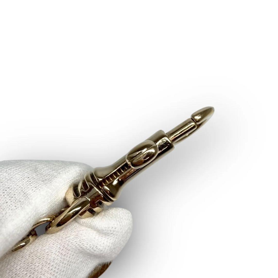 【美品】Chloe クロエ キーリング ロゴ ゴールド キーホルダー ゴージャス