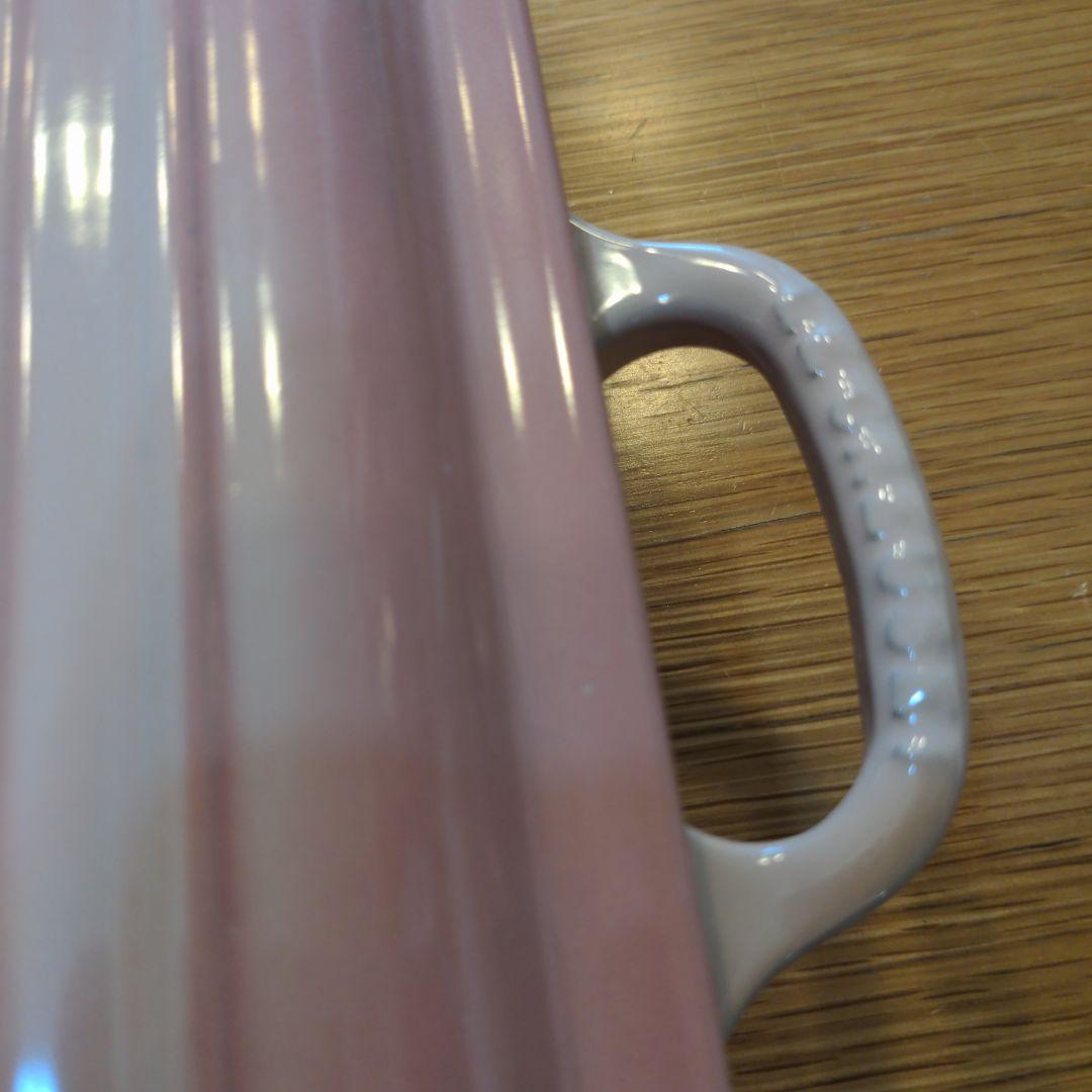 (極美)LE CREUSET　シグニチャー ココット スクエア シフォンピンク