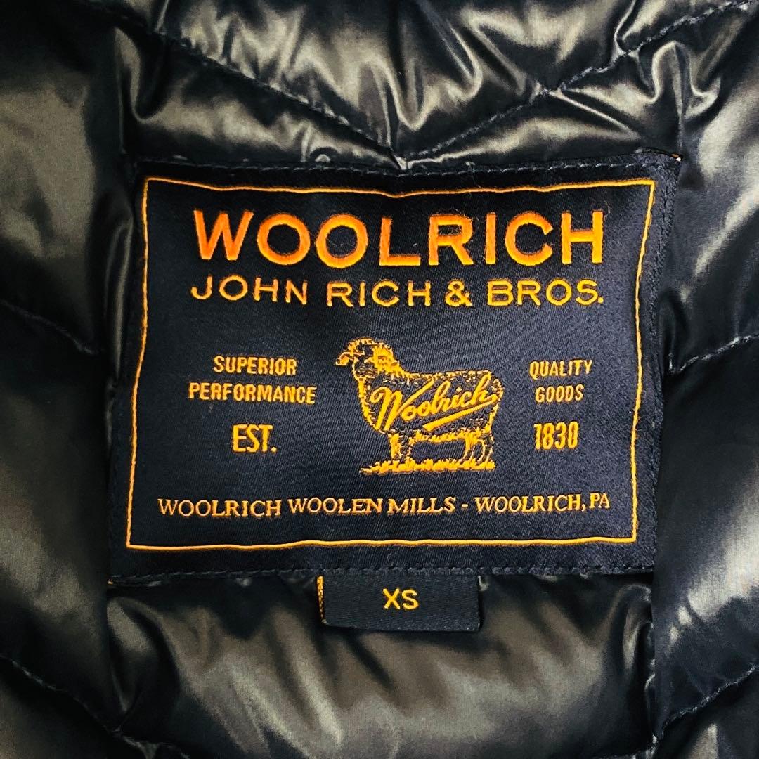 美品✨ウールリッチ　ボウブリッジ　ダウンコート　ラビットファー　ネイビー　XS