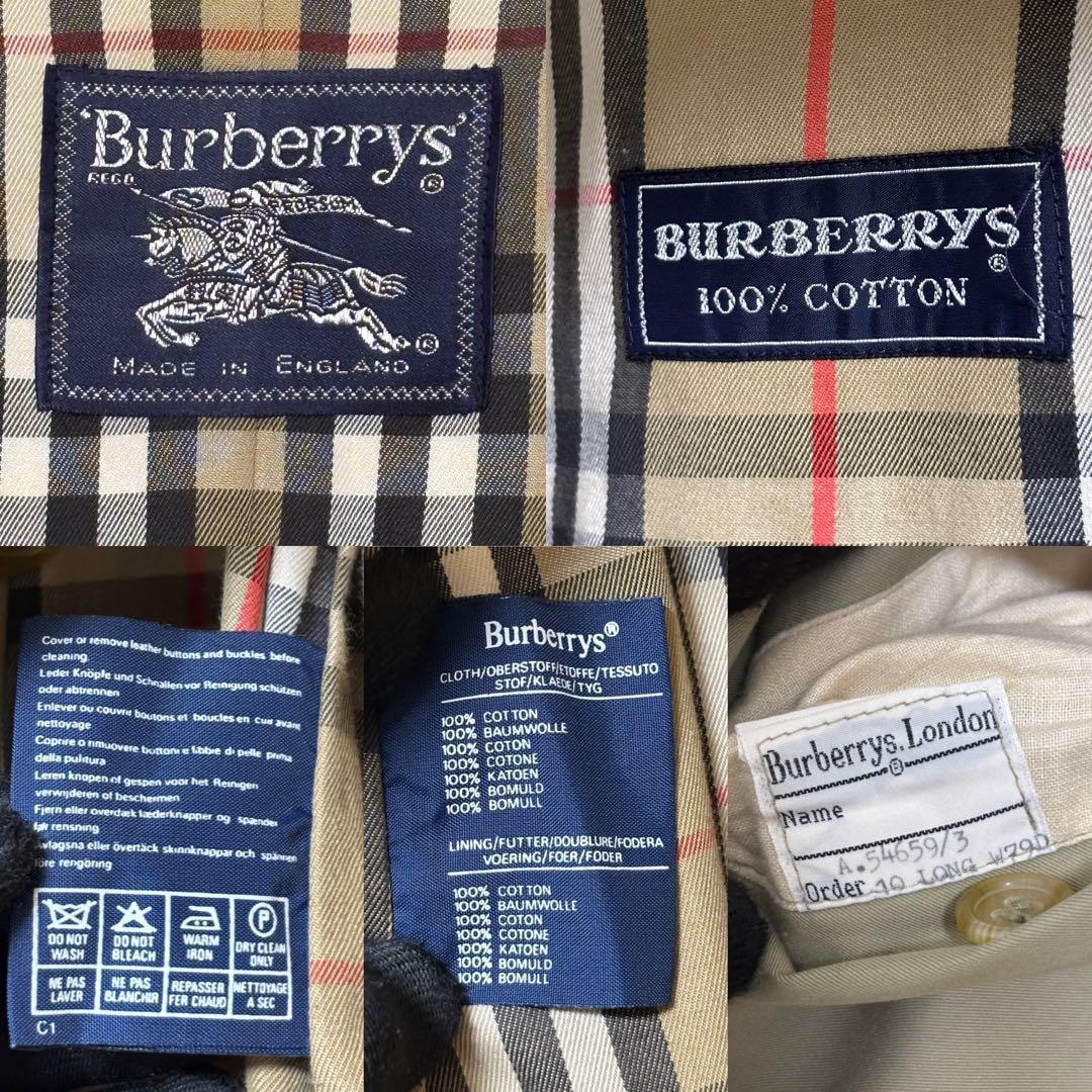 Burberrys 英国製 トレンチコート ノバチェック 80s ヴィンテージ