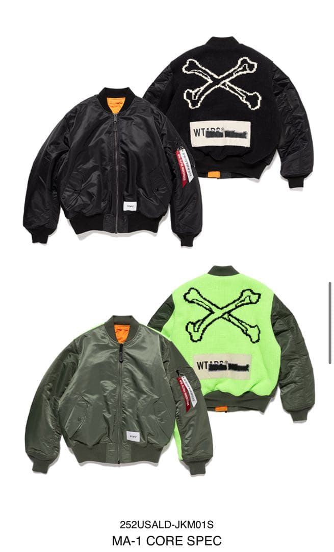 WTAPS MA-1 初売りBLACK
