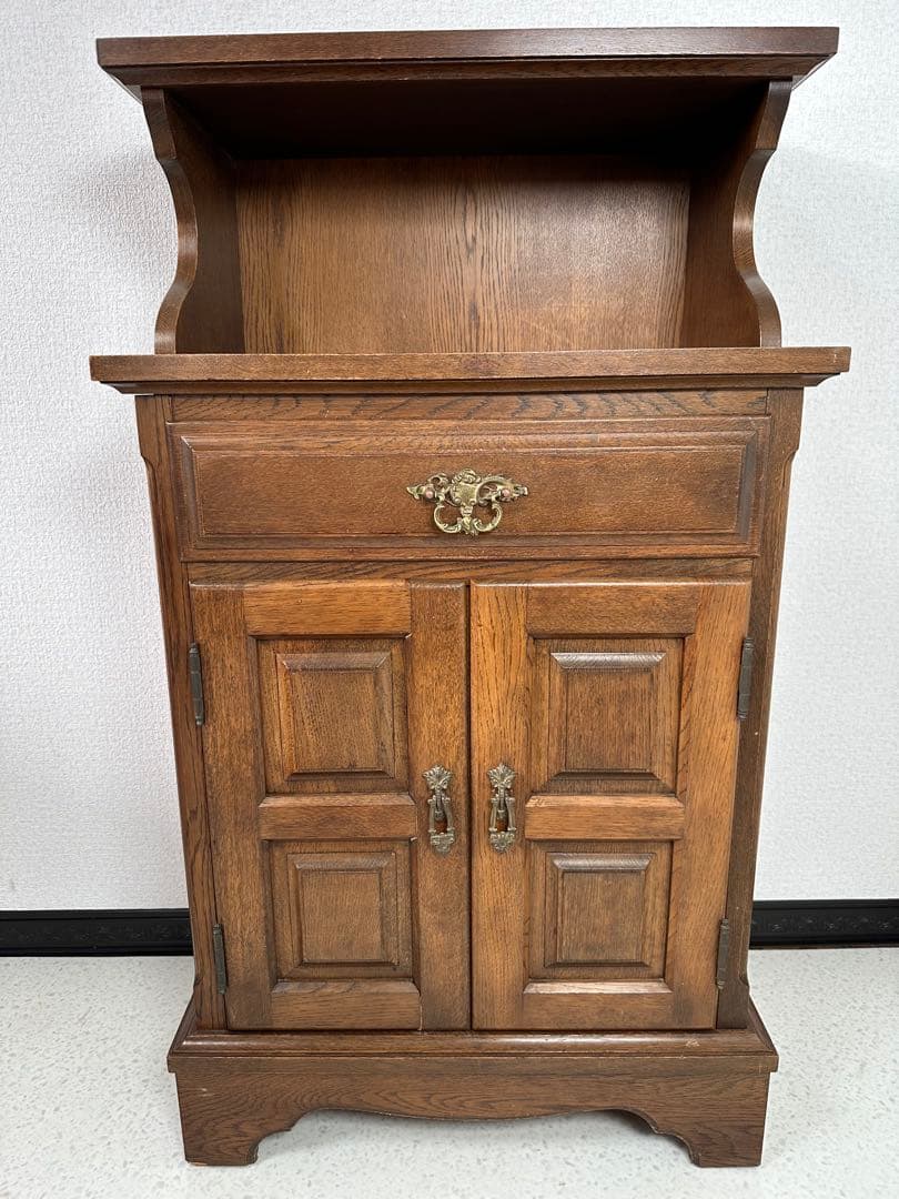 ヨーロッパ ヴィンテージ 家具 電話台 キャビネット チェスト 木製 ※i4※