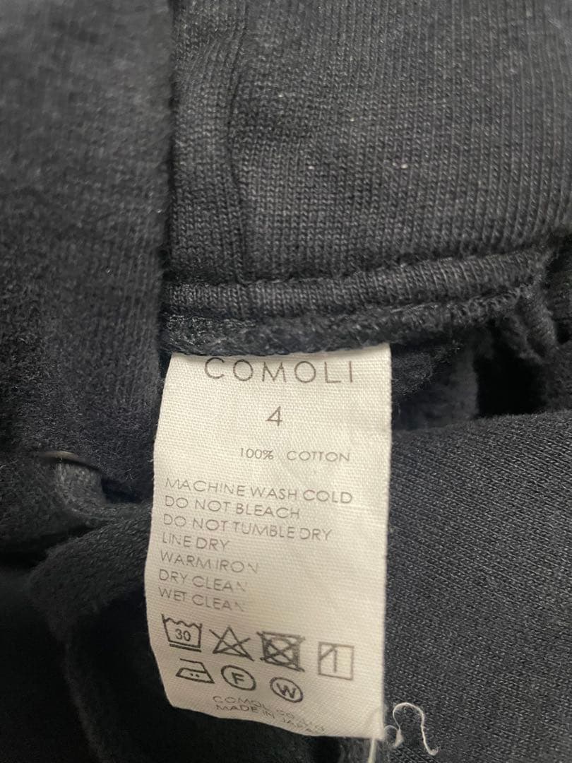 COMOLI コモリ コットン吊裏毛パーカー クルーネック　パンツ　セット販売