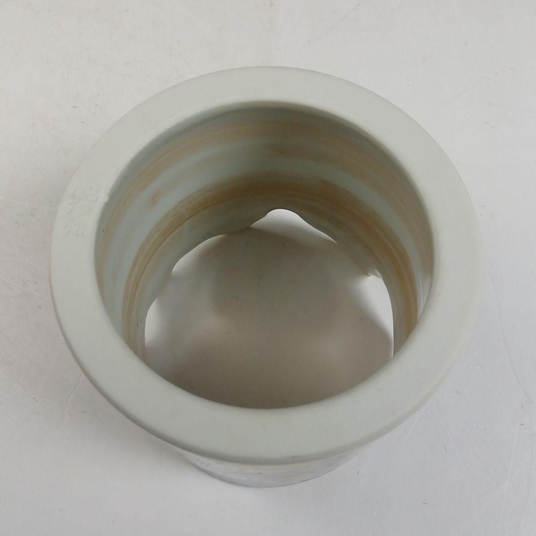 Ｗ１９８　蓋置　『色絵　森之図』『高野昭阿弥 造』　共箱　茶道具