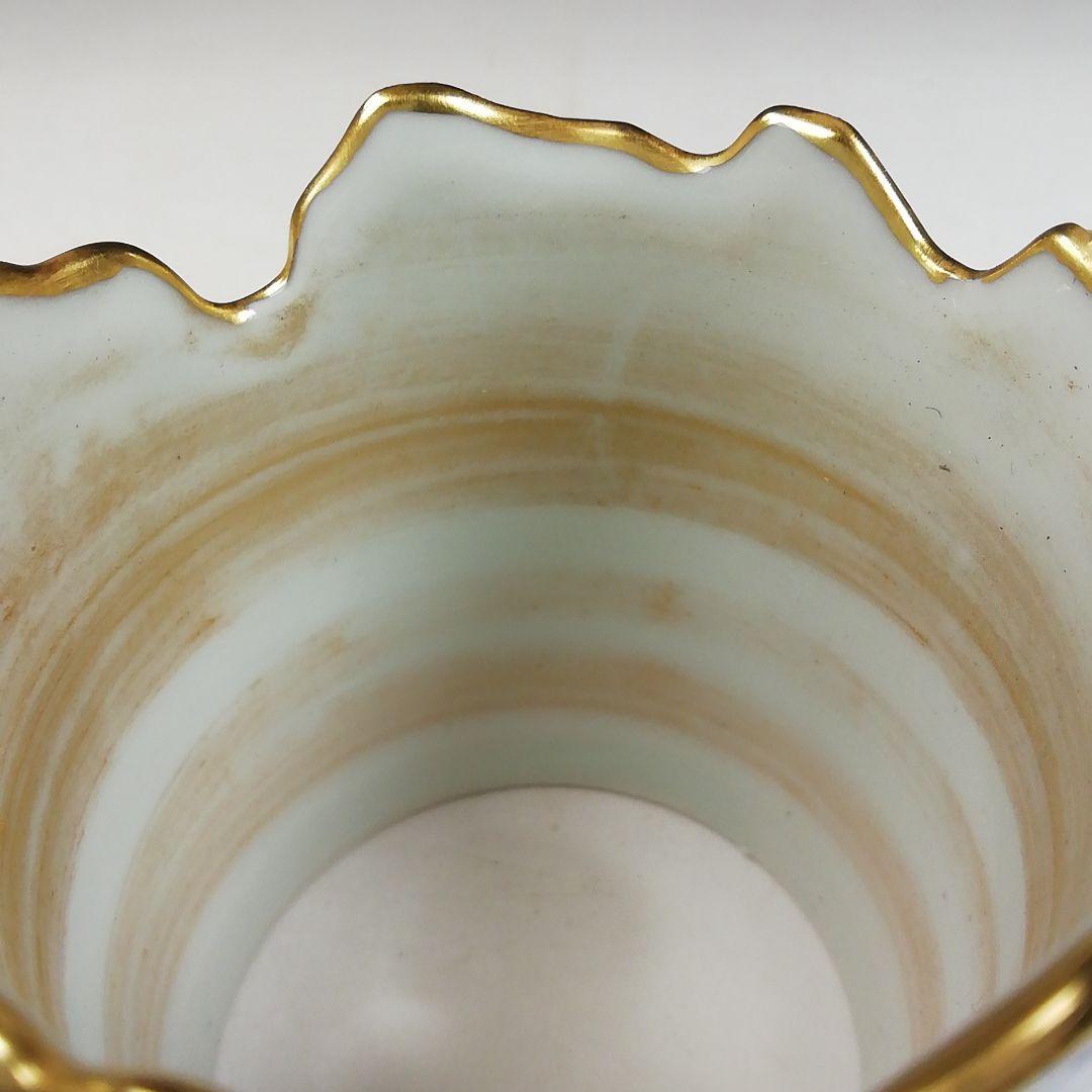 Ｗ１９８　蓋置　『色絵　森之図』『高野昭阿弥 造』　共箱　茶道具