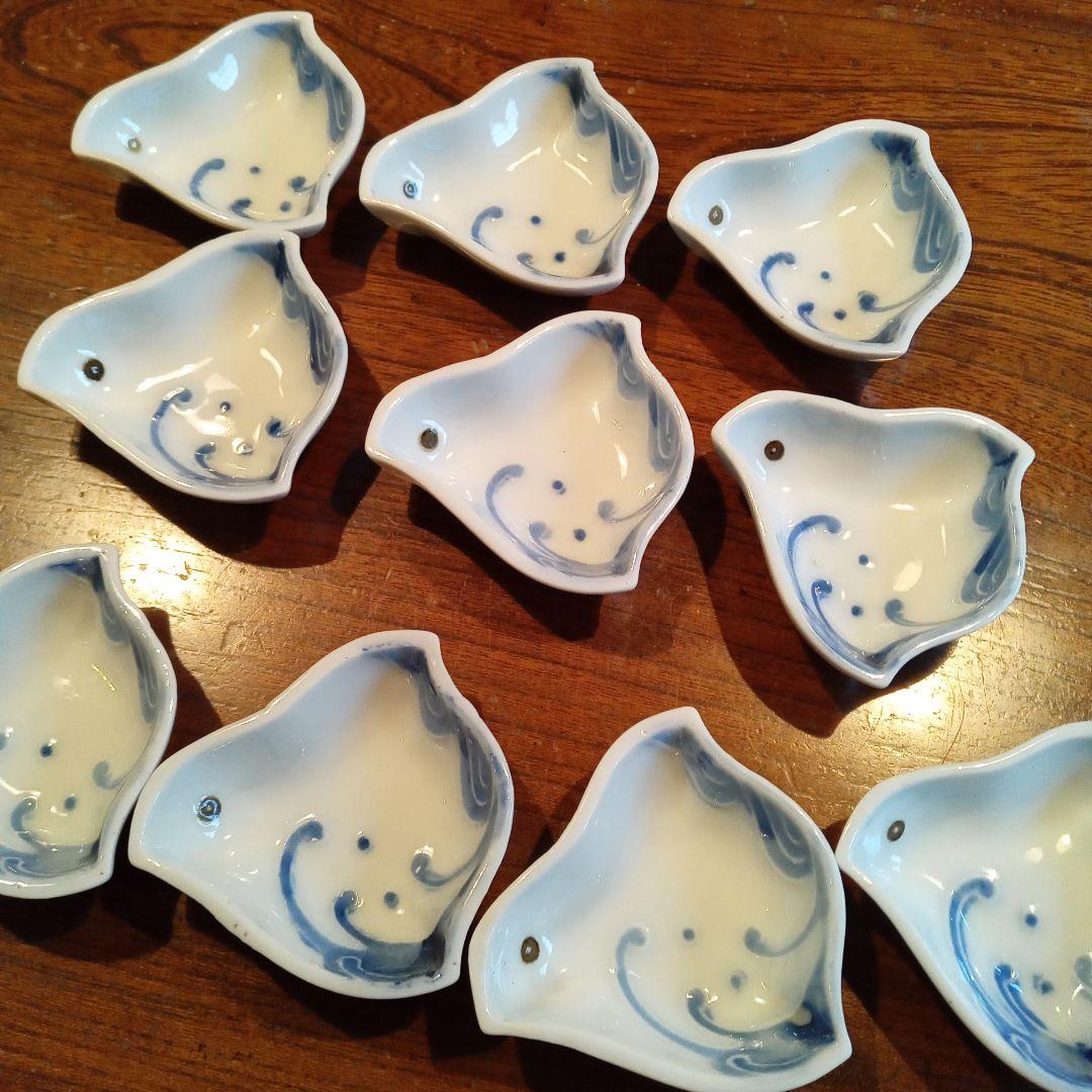 だいふくぱぱページ波千鳥豆皿10個セット