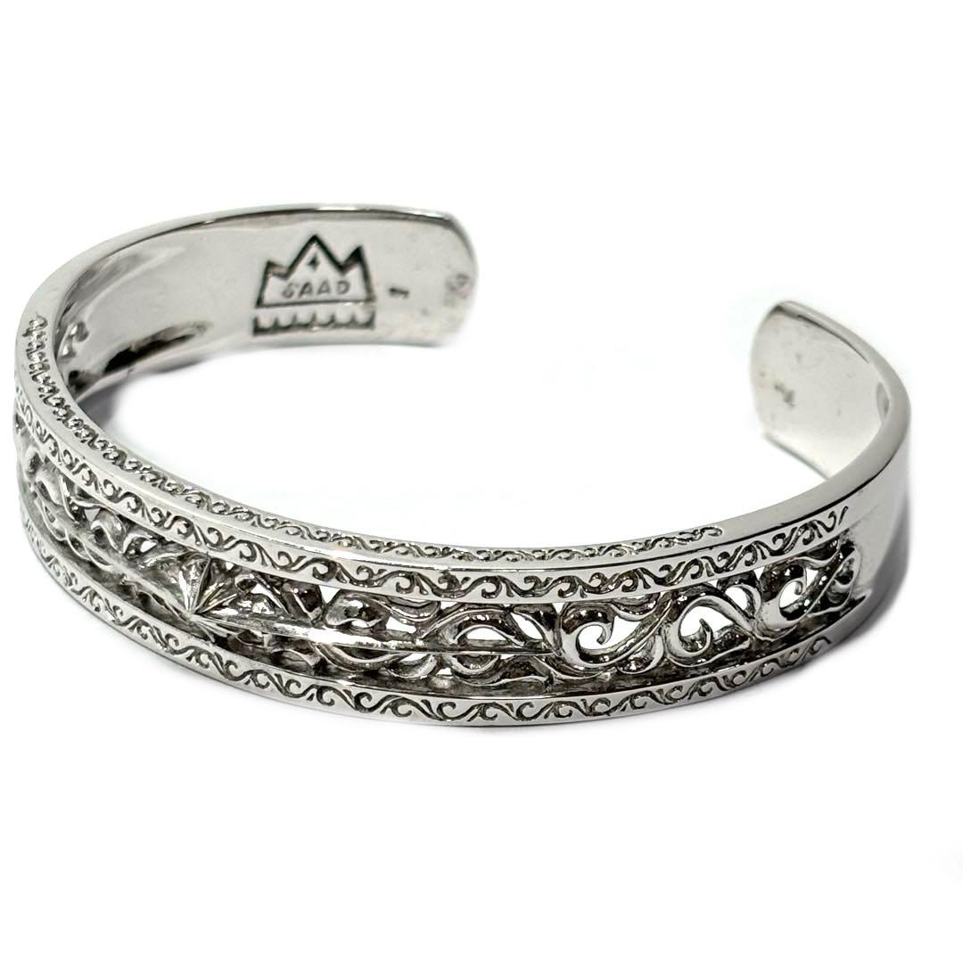 未使用 SAAD B-75-S アラベスク サンシンボル オープンワークバングル