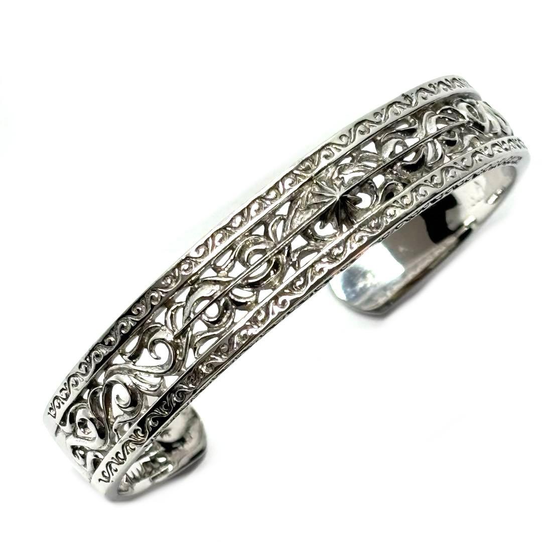 未使用 SAAD B-75-S アラベスク サンシンボル オープンワークバングル