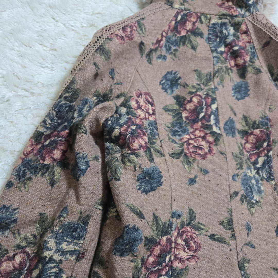 Lest Rose レストローズ ダッフルコート ゴブラン レース 花柄 日本製