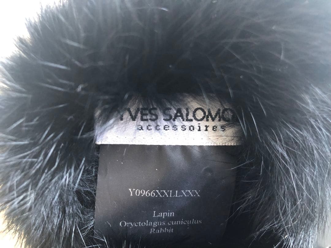 YVES SALOMON ブラック イヤーマフ　未使用品