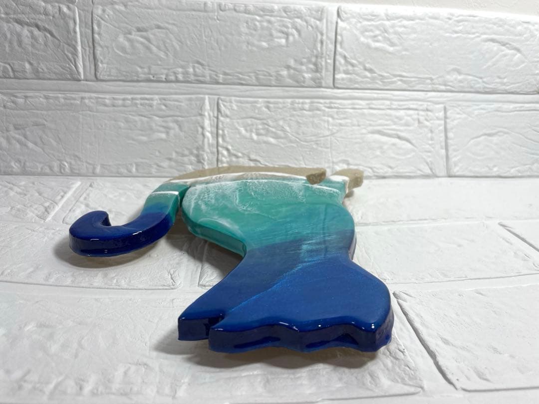 オーシャンレジンアート　海アート　ネコレジン　 オブジェ　ギフト　新築祝い