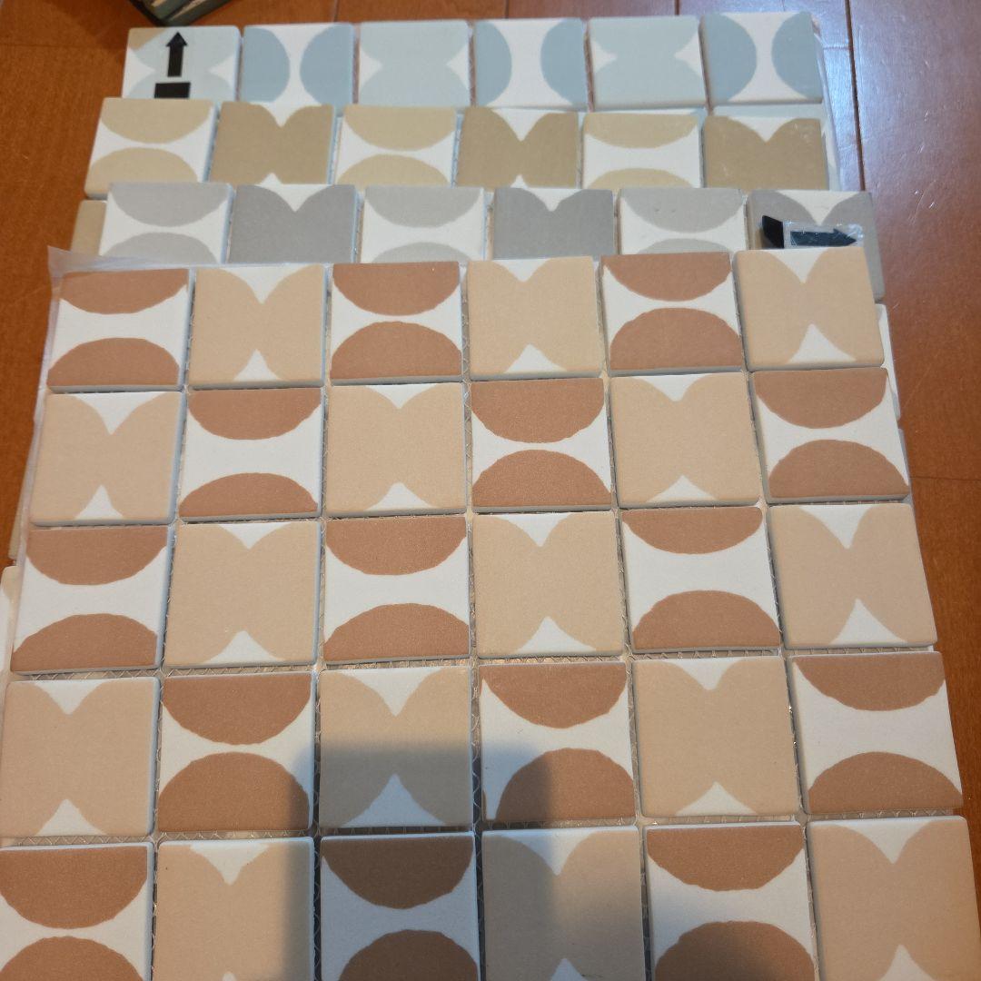 幾何学模様タイル、 ボーダータイル7シート