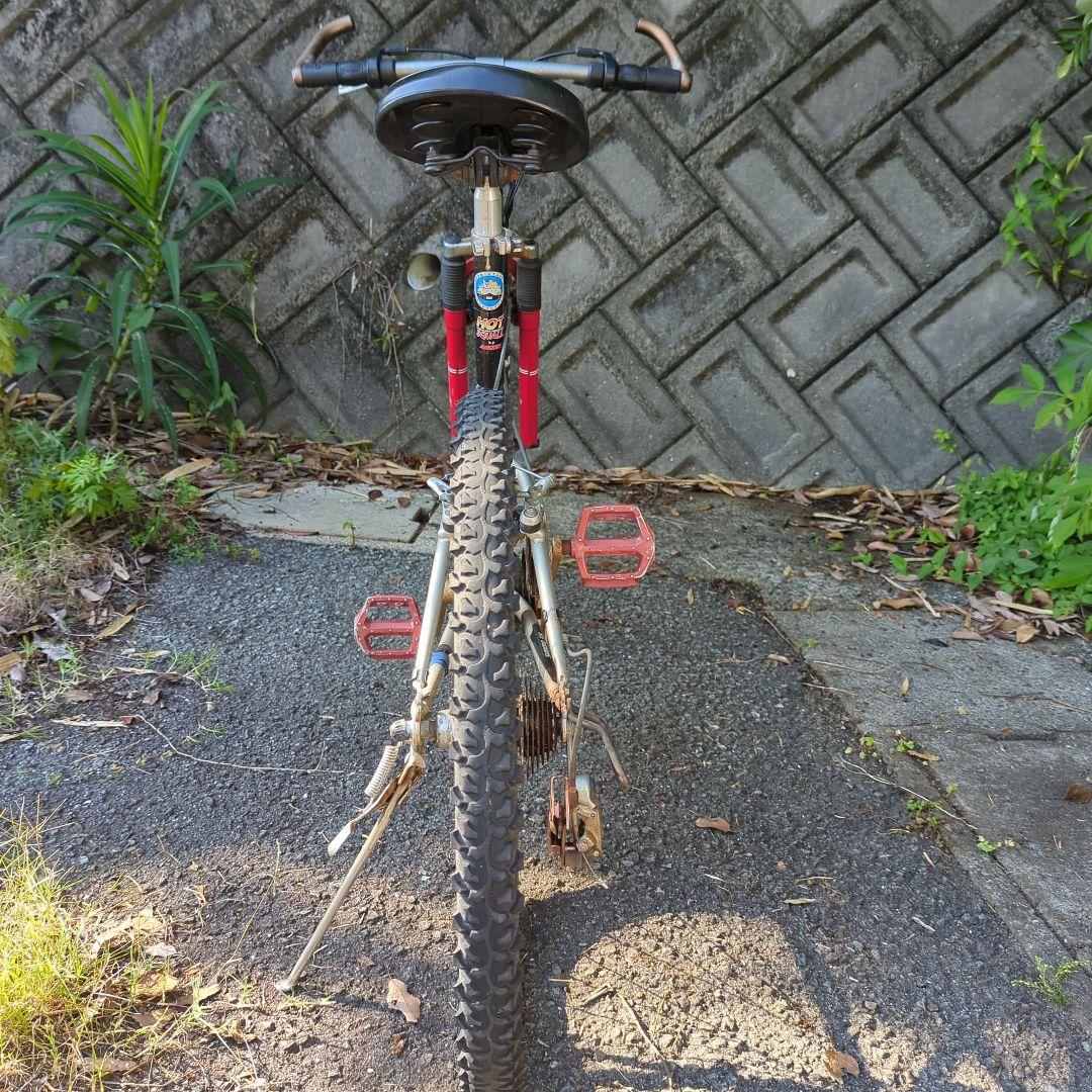 マウンテンバイク　HOTSQUALL 26インチ　ショック付き　鉄フレーム現状車