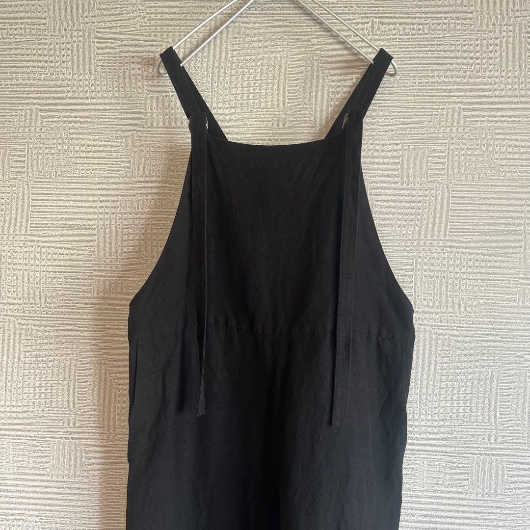 さぼ様♡【美品】ADAM ET ROPE'☆＜逸品シリーズ＞バンブーリネンサロペ