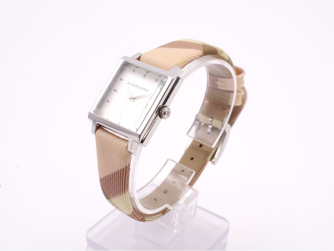 新品電池交換 Burberry 腕時計 クォーツ 純正ベルト 477