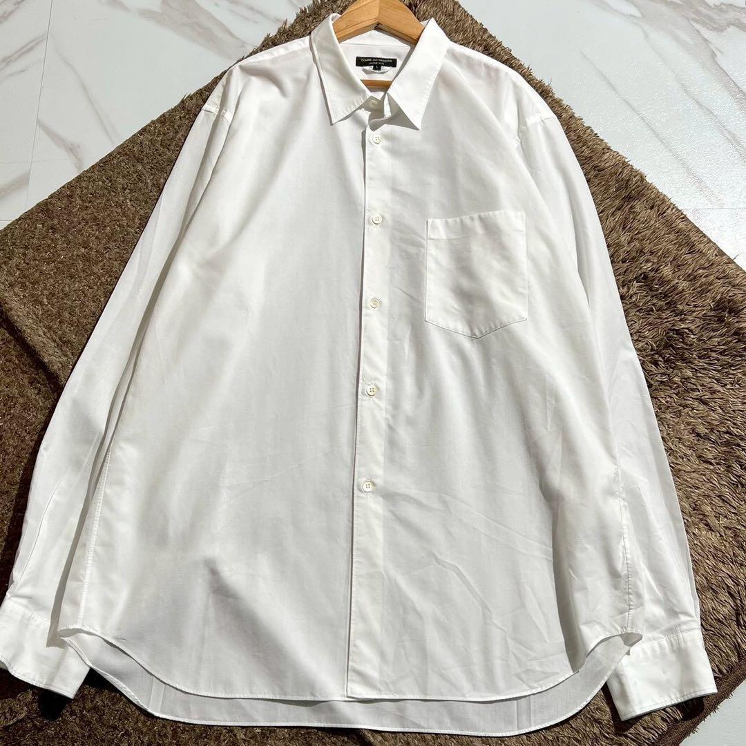 美品✨コムデギャルソンオムプリュス ポリ縮絨シャツ レギュラーカラーシャツ