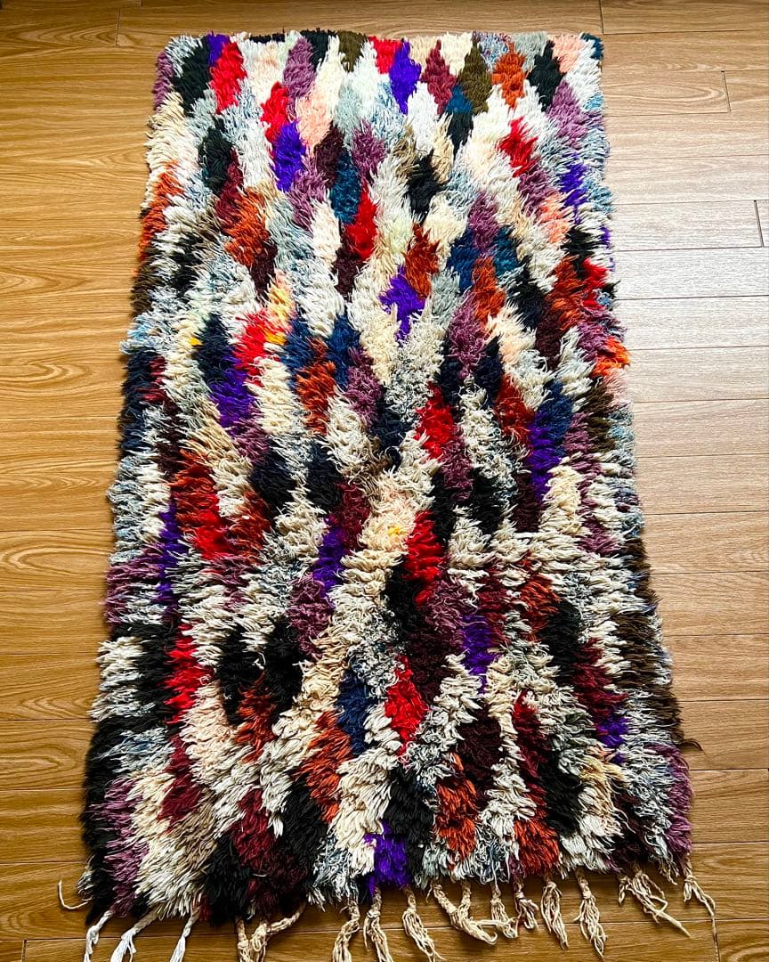 ボシャルウィット　モロッコラグ　vintage シャギータイプ