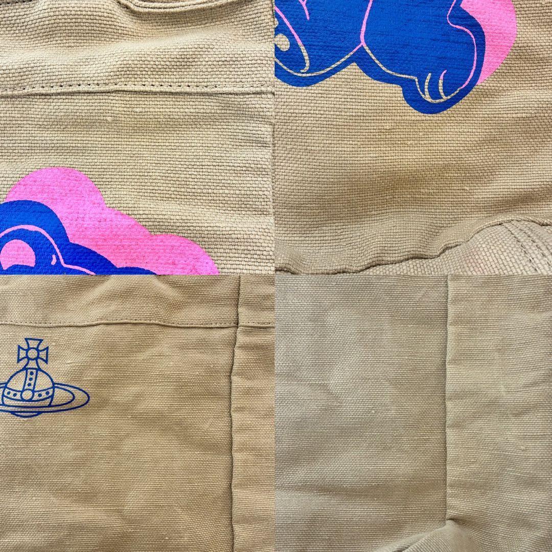 【美品】ヴィヴィアンウエストウッド ハッピーベア トートバッグ キャンバス