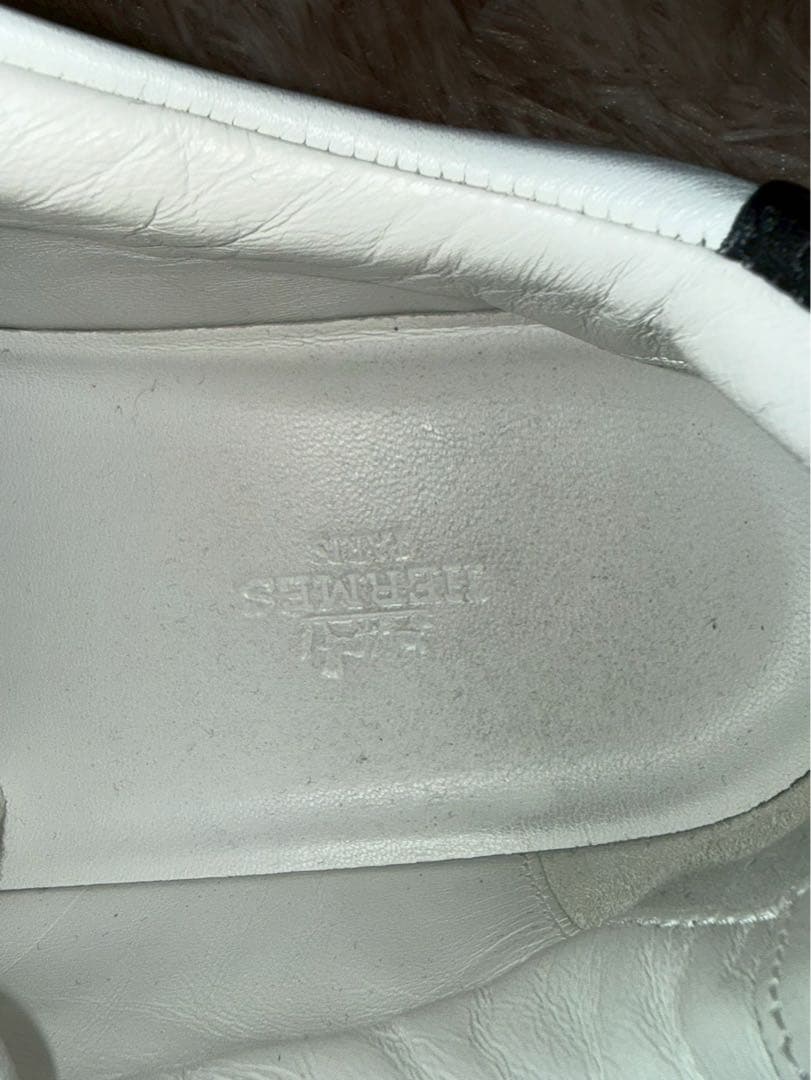 【招き猫】HERMES エルメス アヴァンタージュ スニーカー レザー